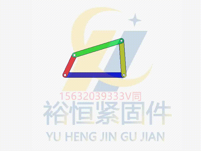 圖004 搖桿主動 逆時針轉動的死點位置.gif